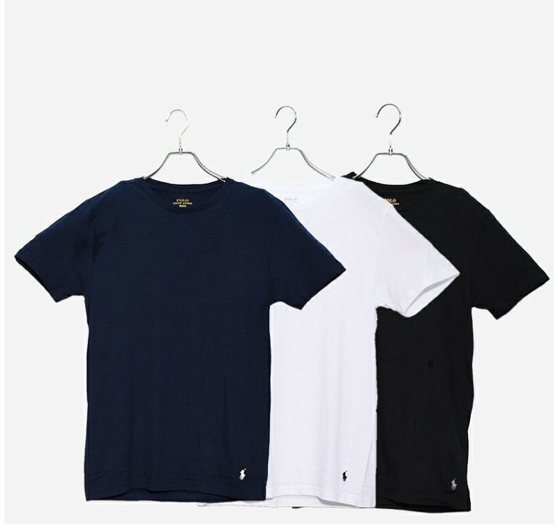 S(95)M(100)폴로랄프로렌 슬림핏 언더웨어 레이어드 반팔티 3장
