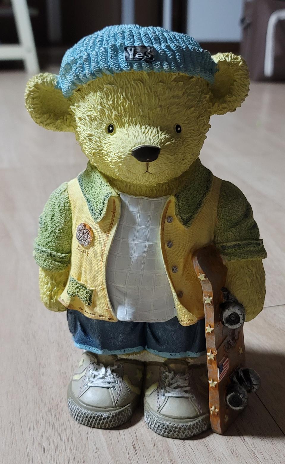 빈티지 곰돌이 저금통 중간사이즈