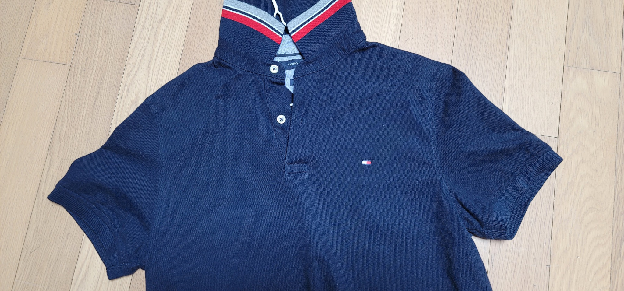 타미힐피거 네이비 카라티셔츠,PK 티셔츠,95