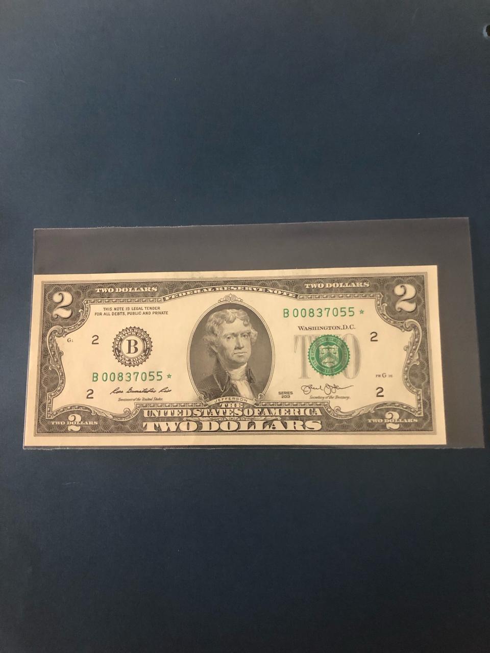 (미사용) 2013년도 행운의2달러 스타노트!!!