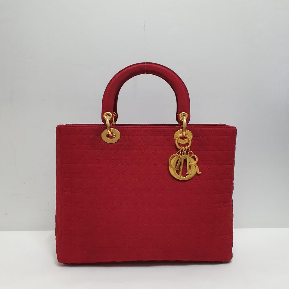 정품크리스찬 디올 레이디 까나쥬 토트백