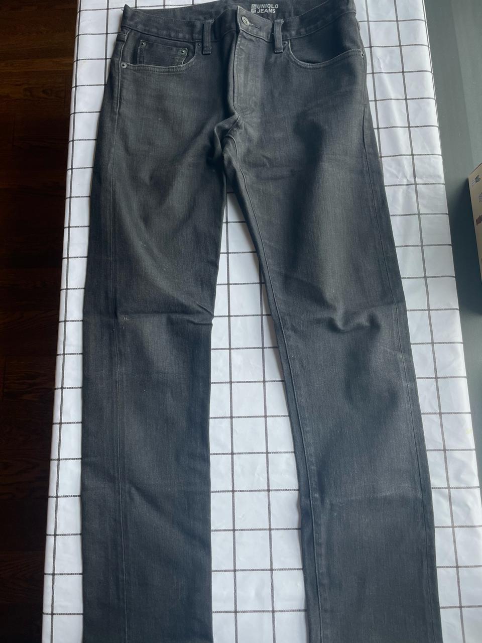 유니클로 그레이 데님 새상품