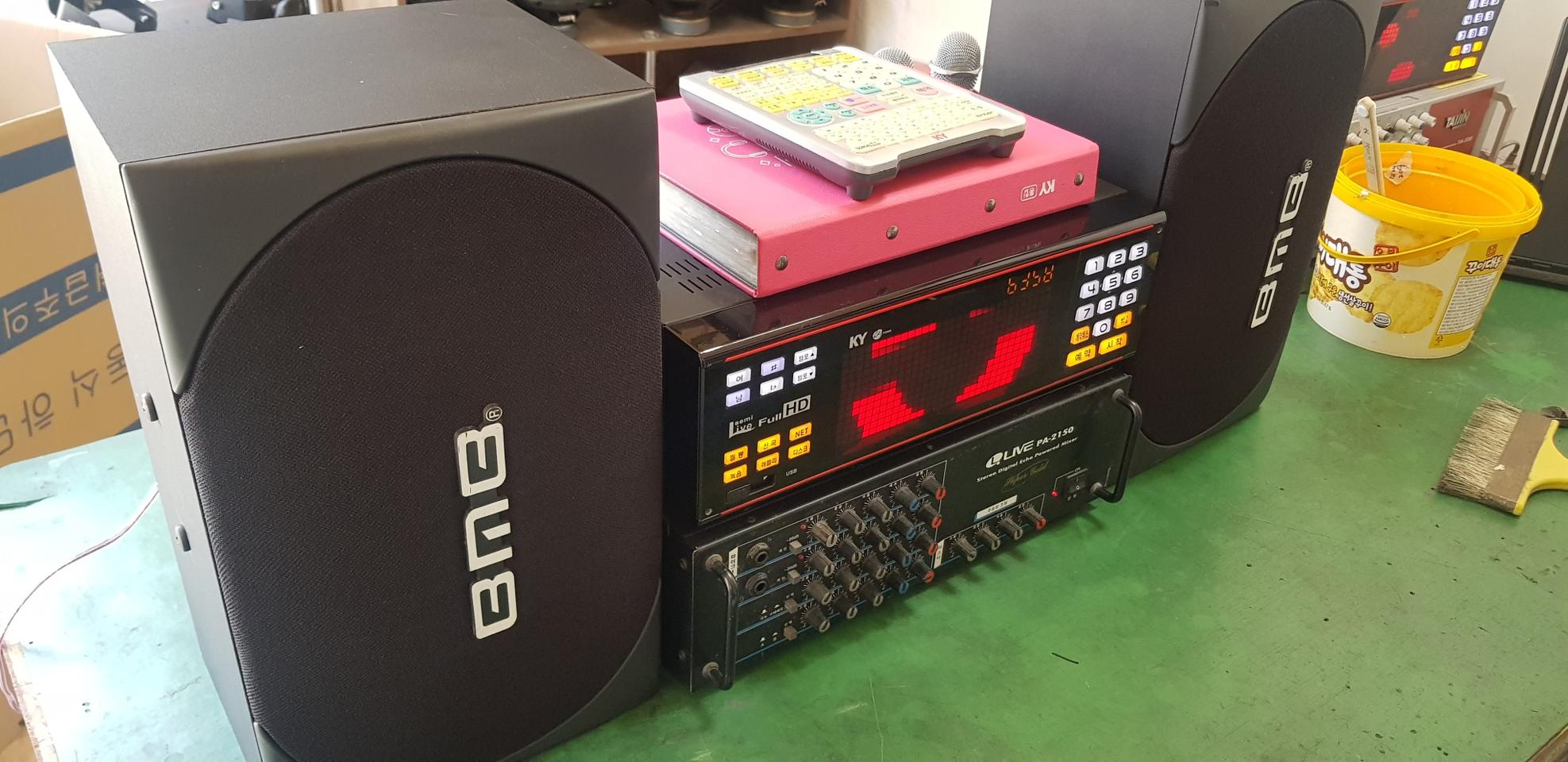 금영 반주기 앰프 스피커 노래방기계 음향기기