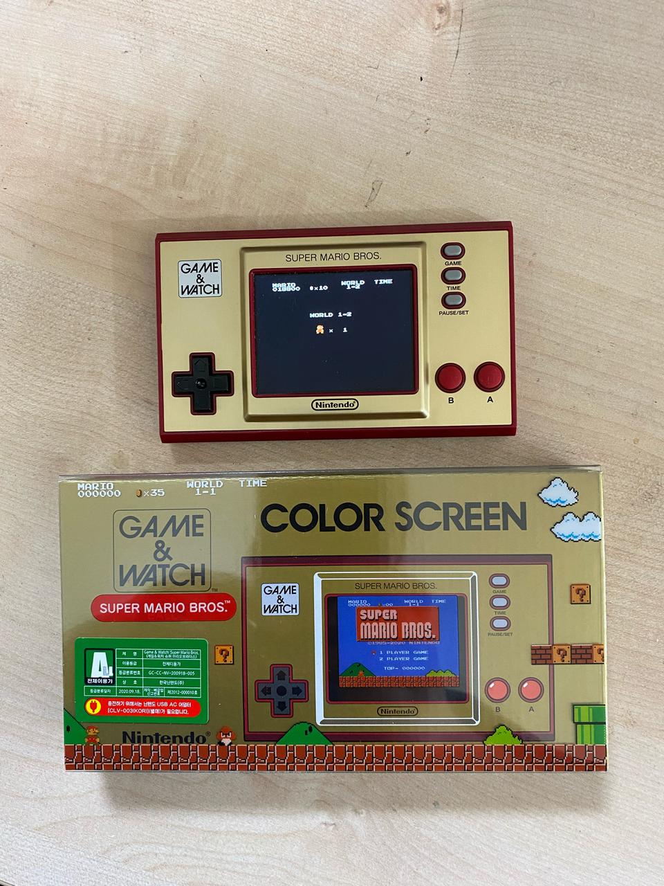 게임엔워치 슈퍼마리오 한정판 게임기 풀박