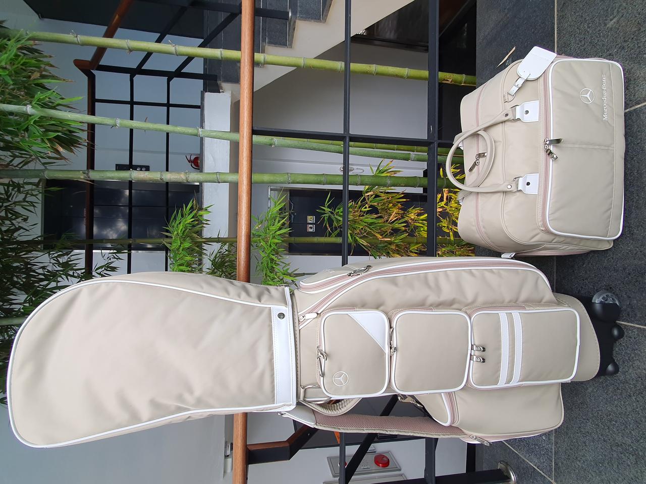 벤츠 골프백 세트 바퀴형 캐디백 보스톤백 새상품 판매
