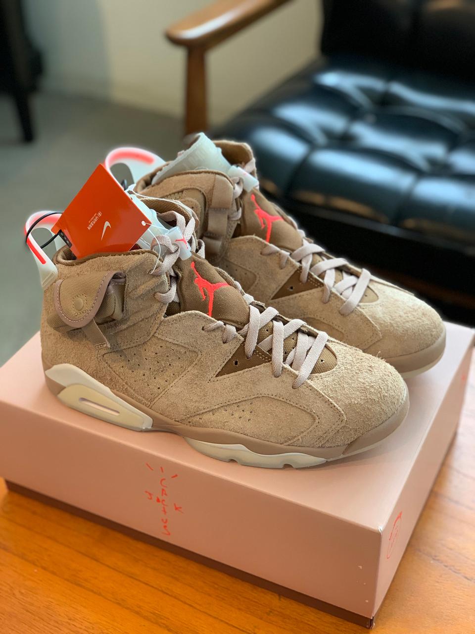 스캇 조던6 브리티시 카키 크림탭 새제품(280)