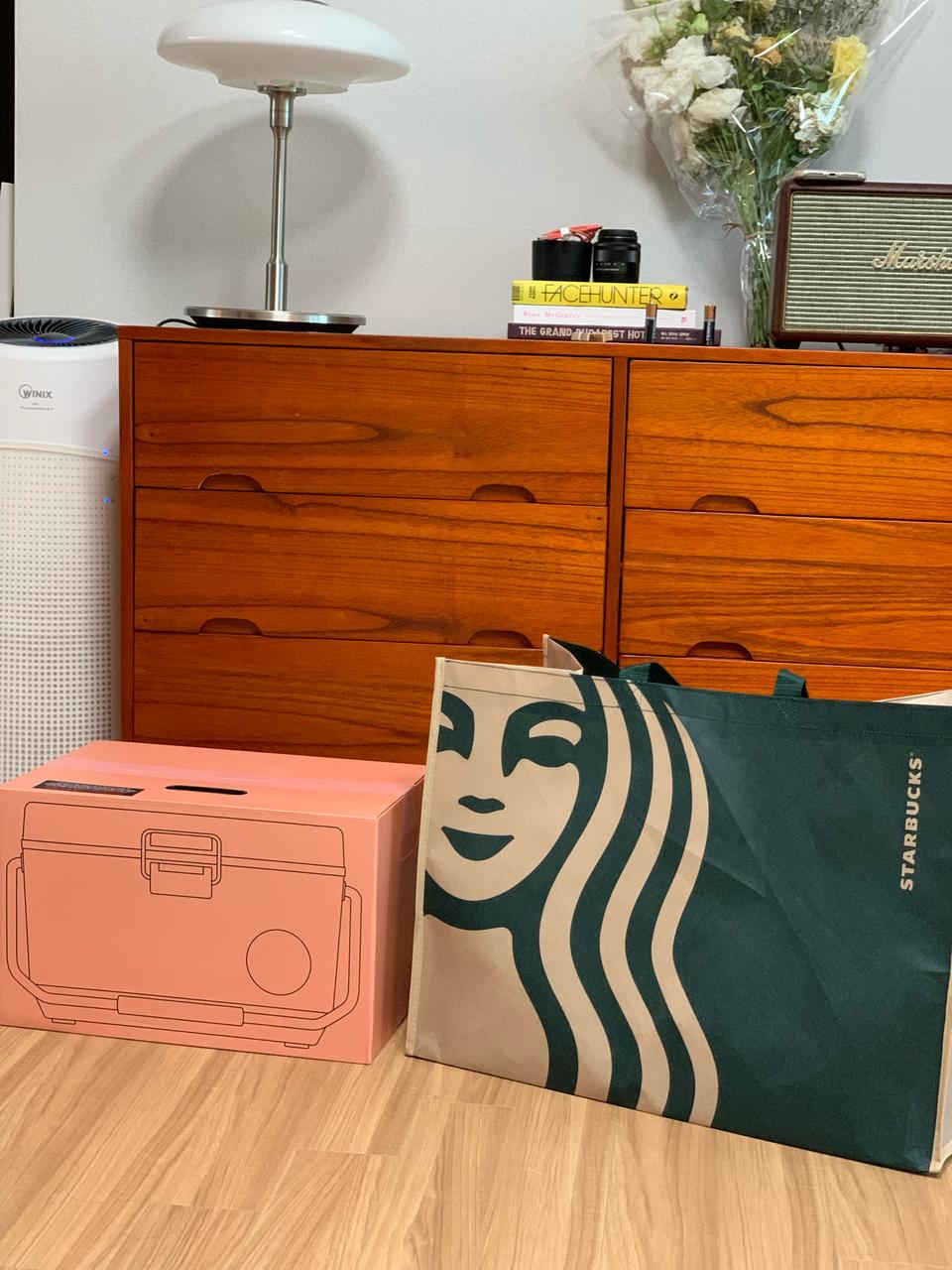 스타벅스 스벅 서머데이 쿨러 핑크 + 다회용백 판매