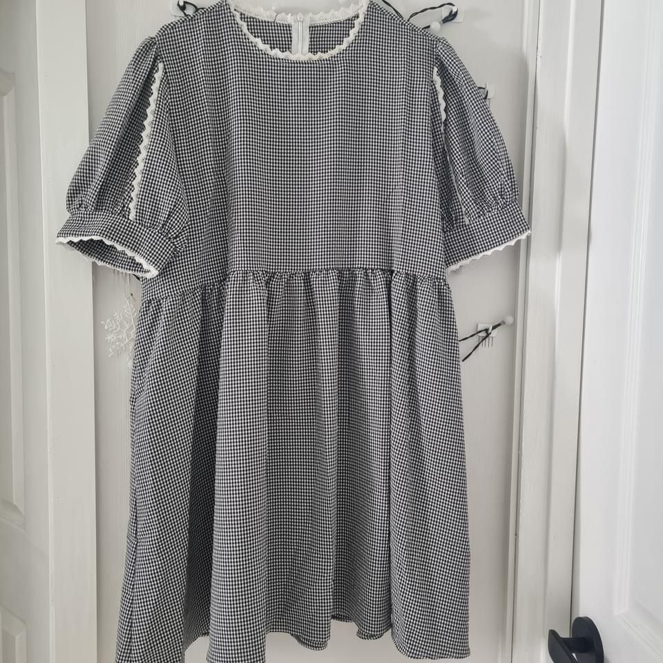 오버핏 시어서커 원피스