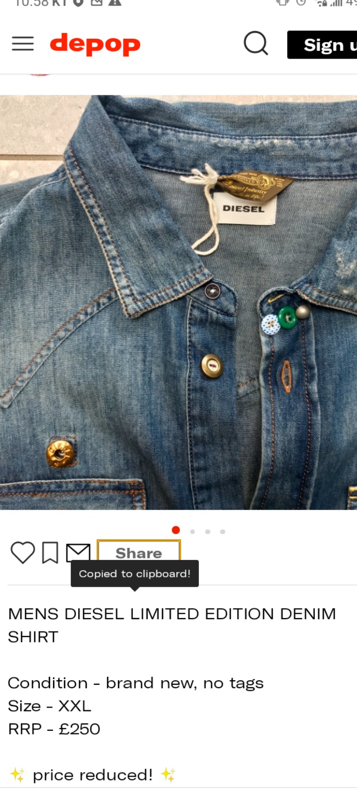 디젤 청남방 셔츠 청바지