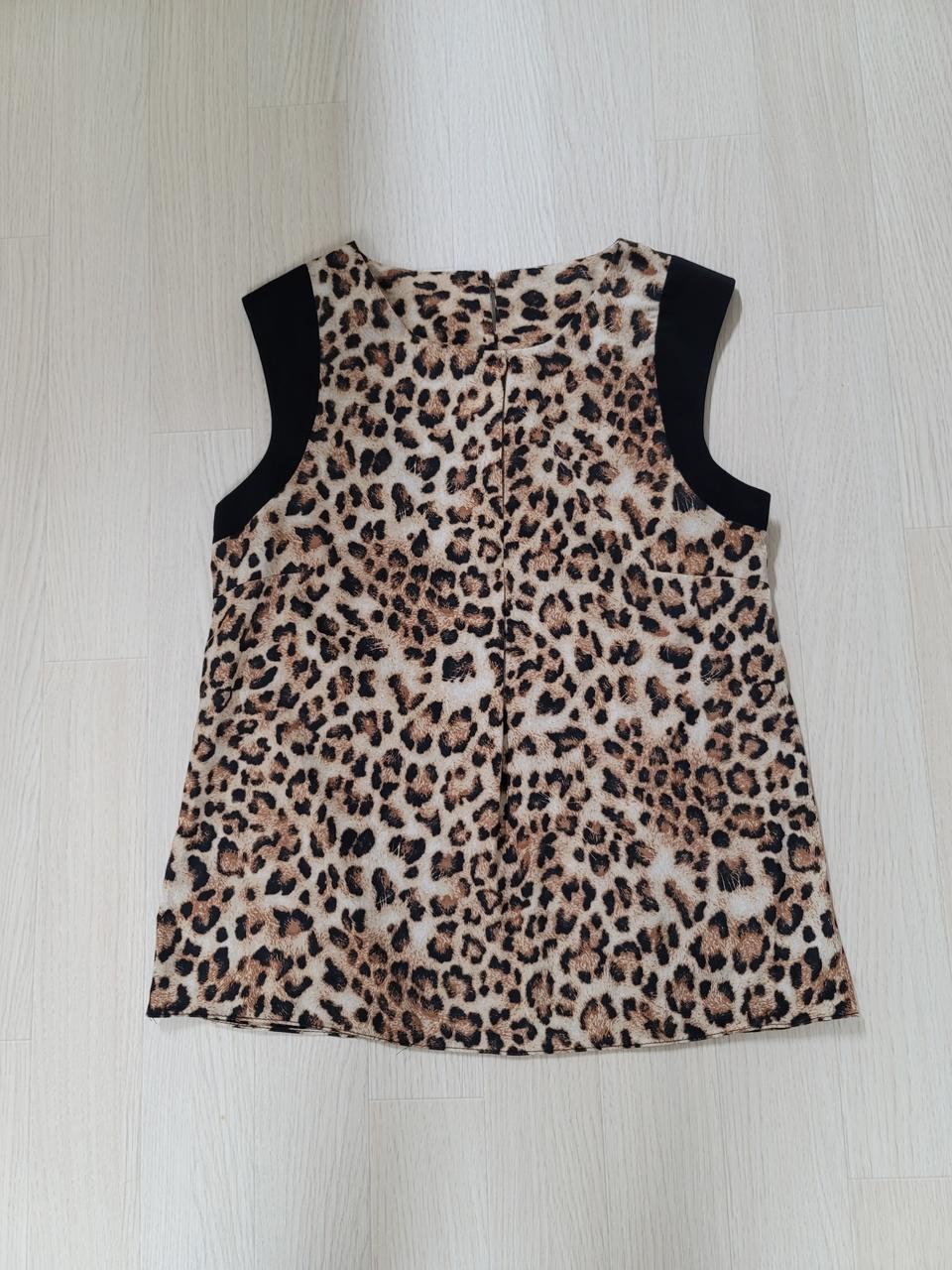 고급스런 호피 나시 블라우스 free사이즈 새상품