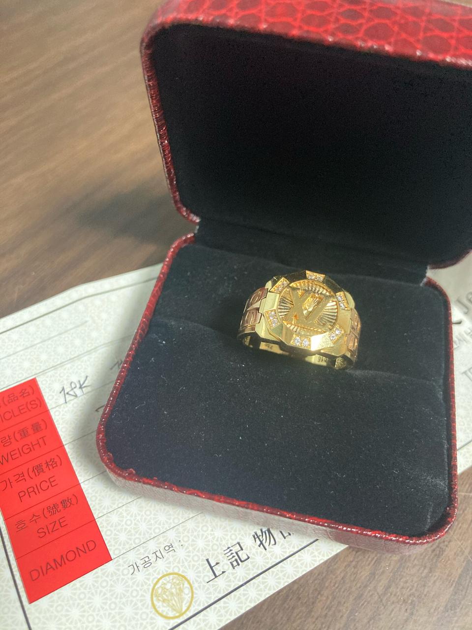 18k루이비통금반지