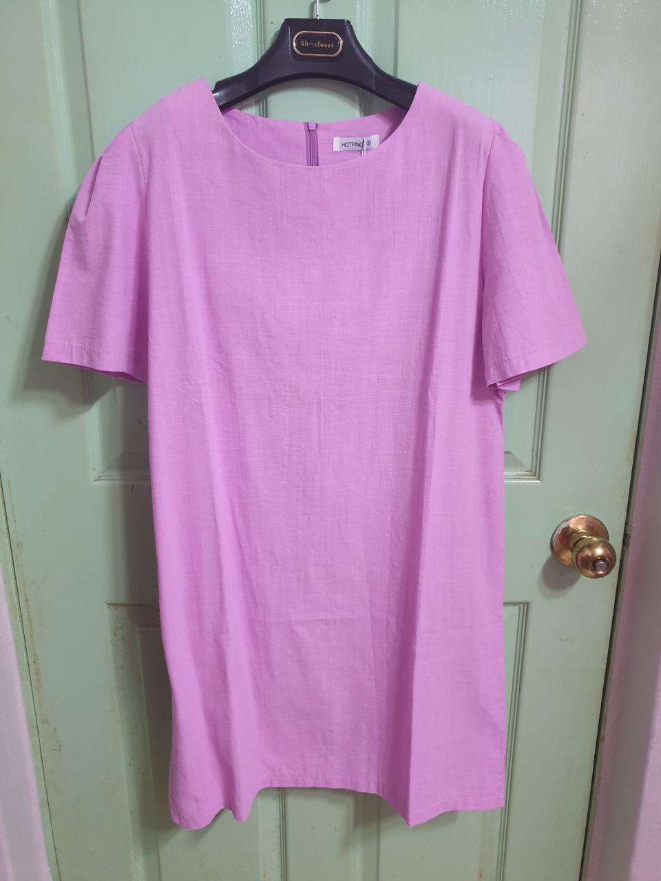 새♡ 단종 린넨 연한 푸시아핑크 원피스/품절 원피스