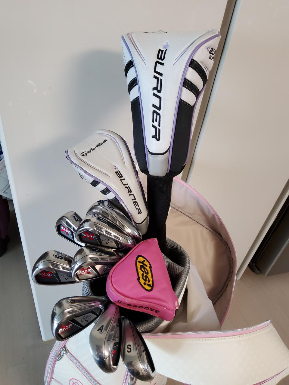 여성용 캘러웨이 테일러메이드 조합 골프채 세트