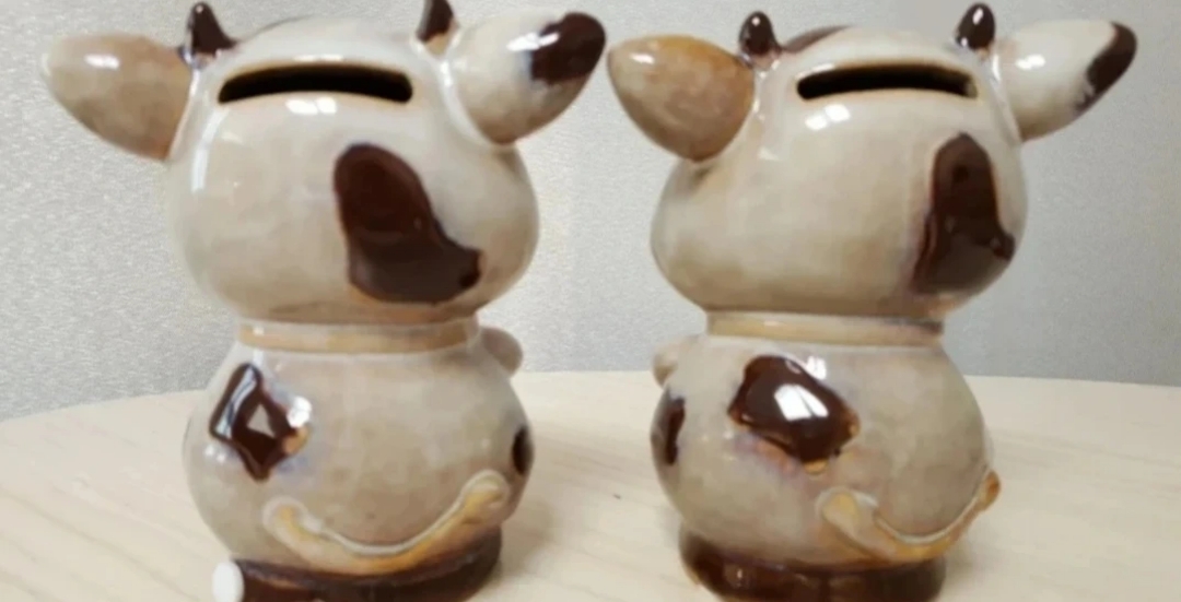 [택포] 젖소 저금통 1쌍 팝니다~