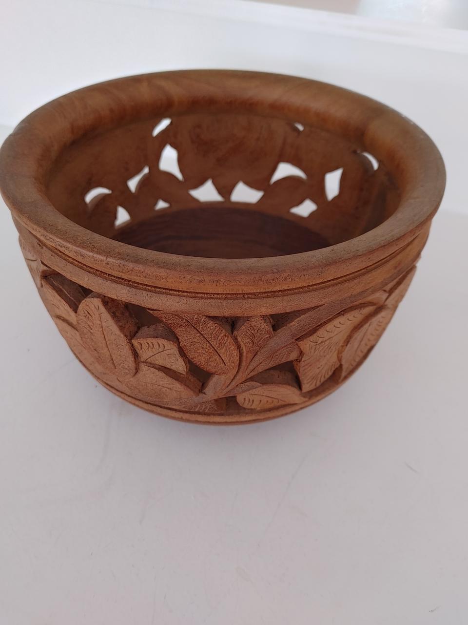 우드 장식 그릇