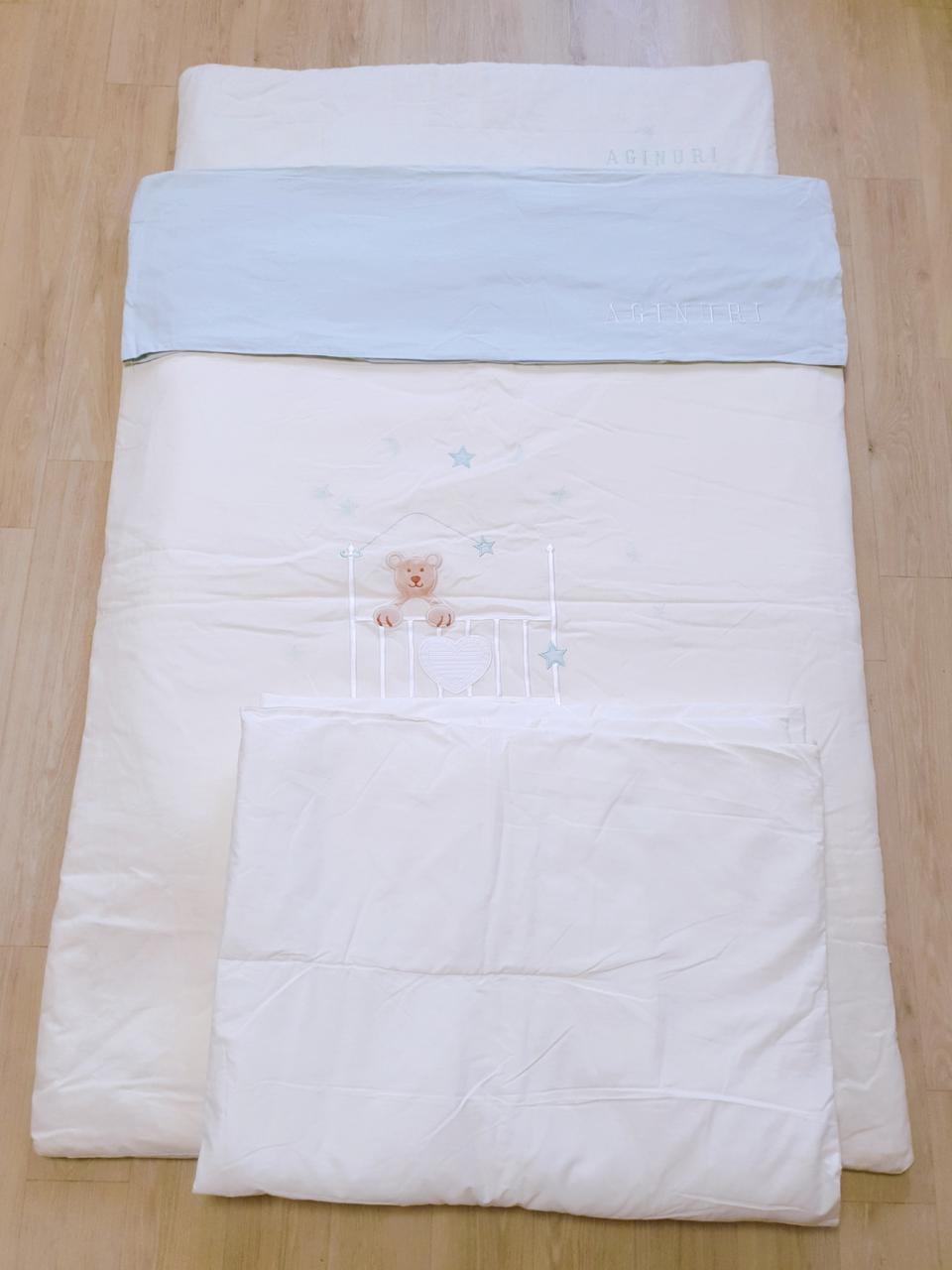 [아기누리]목화솜 순면 아기 이불세트 분리형