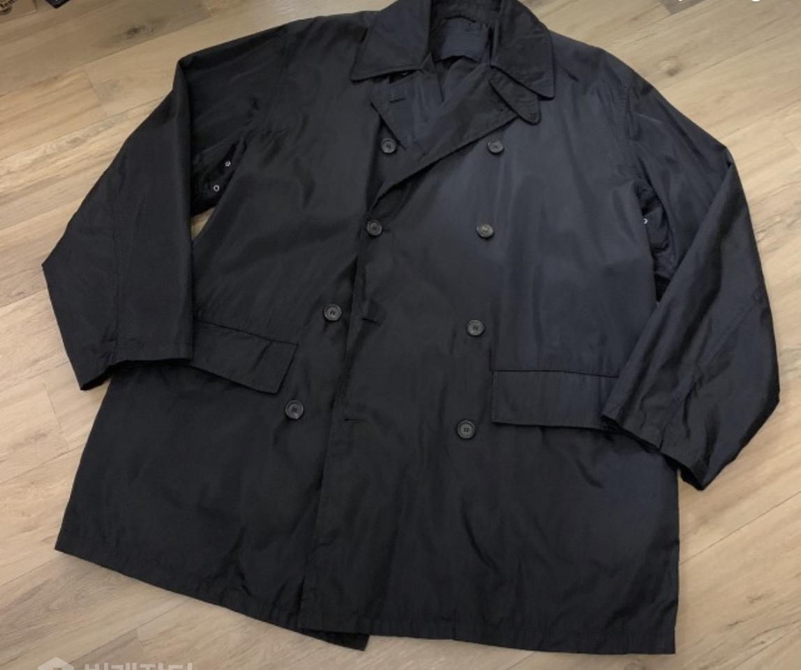 PRADA 프라다 시그니처 나일론 오버코트 XL