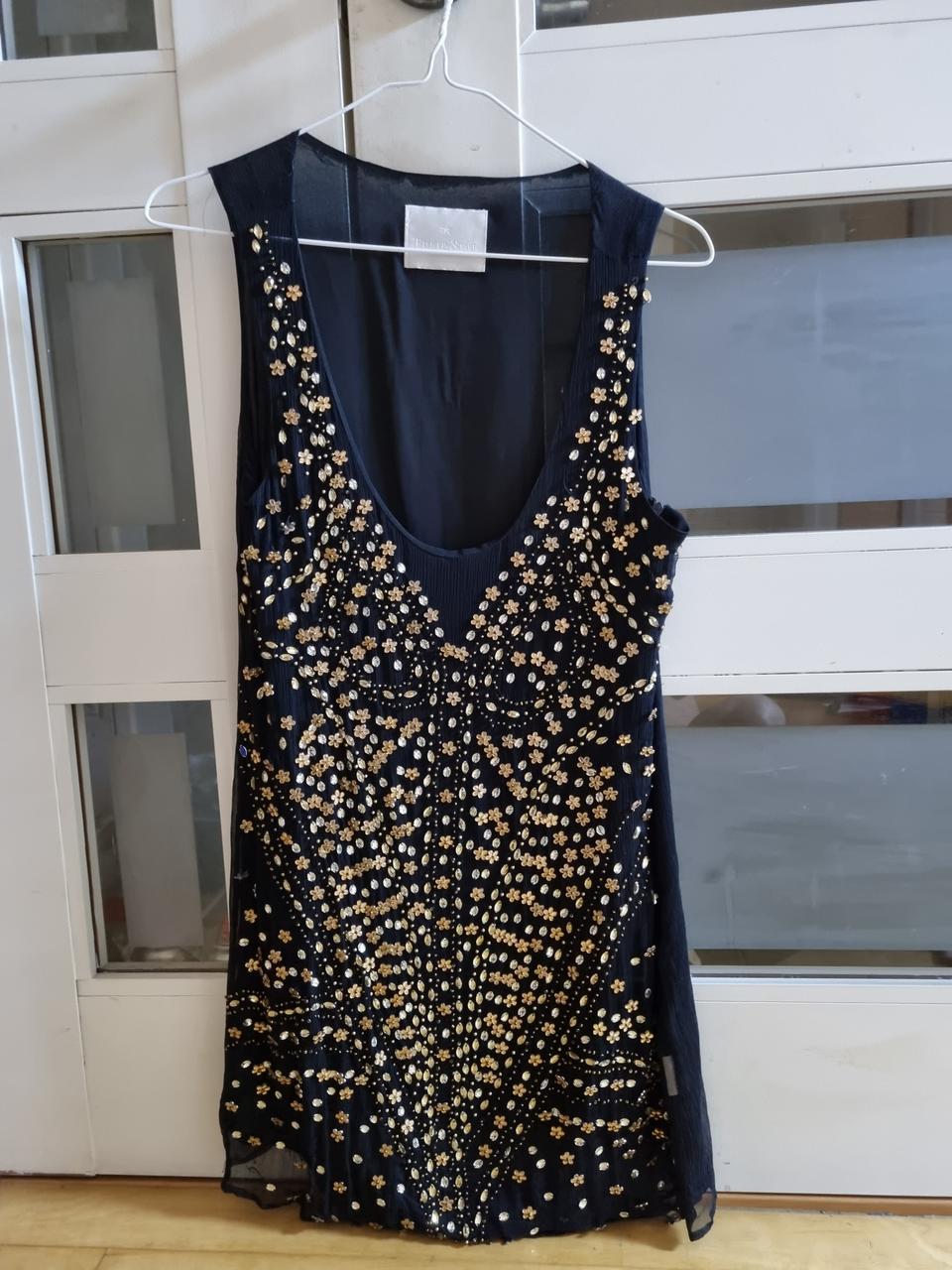 미니원피스 스팽글 보석 쥬얼리 비즈 파티복 민소매 드레스