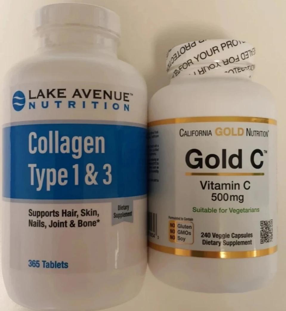 [택포] 대용량 콜라겐 & 대용량 비타민C 일괄 팝니다~