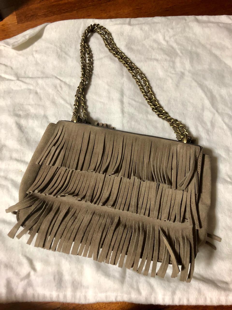 토리버치 스웨이드 프린지 가방