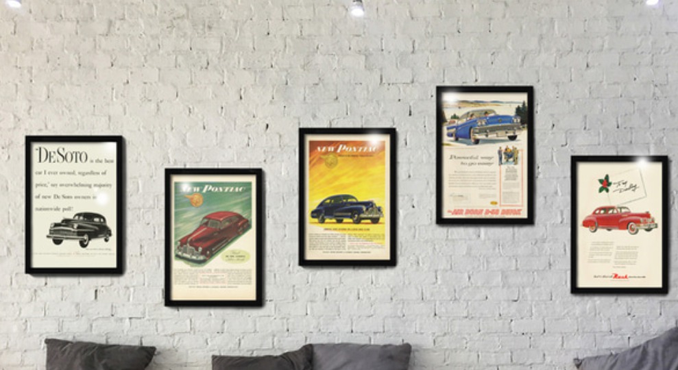 빈티지 인테리어 1940년대 미국 잡지포스터 액자41~50