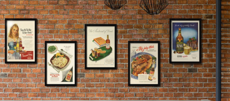 빈티지 인테리어 1940년대 미국 잡지 포스터 액자21~30