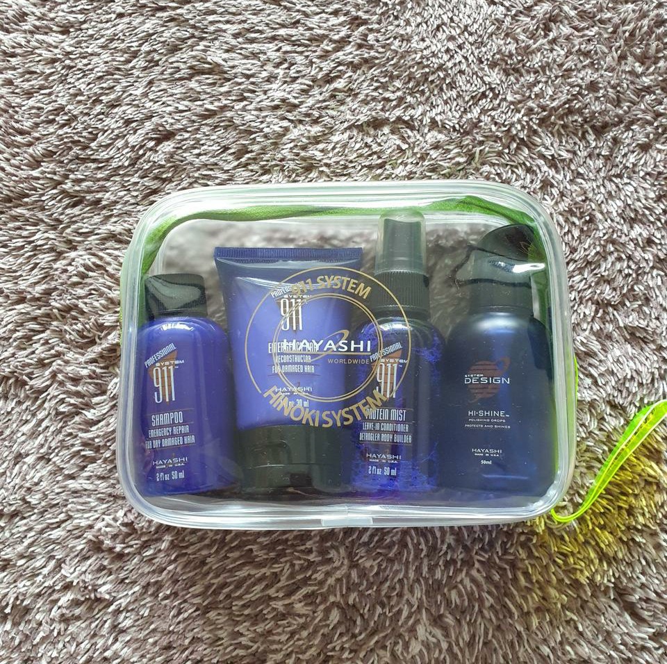 하야시 911 헤어 여행용세트(샴푸/영양재생팩/미스트/에센스)