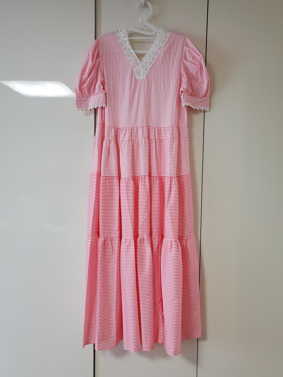 (새상품) 핑크 롱 원피스