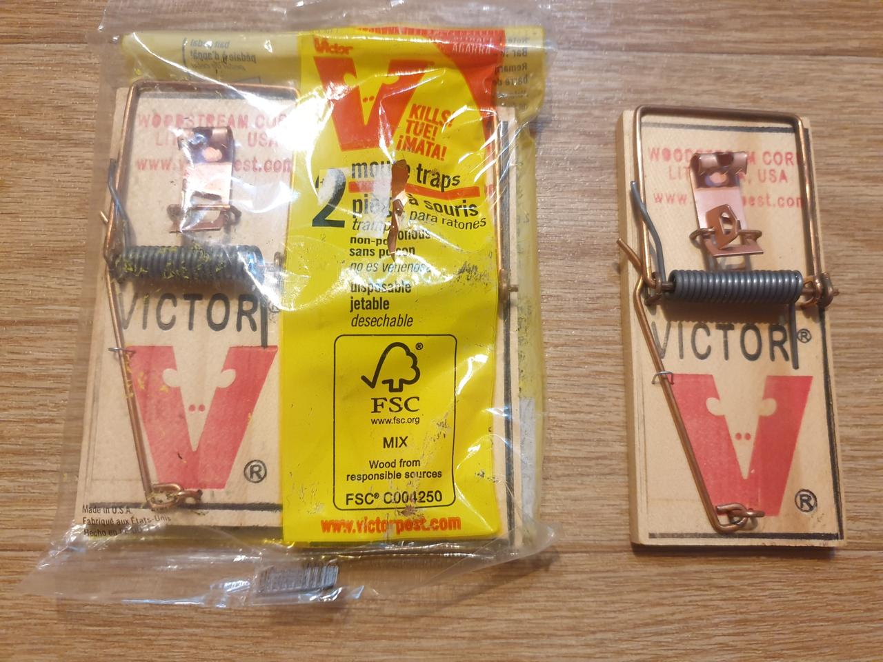 Made in USA 쥐덫 2개