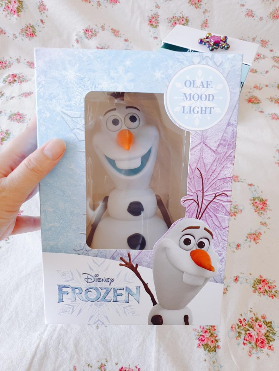 겨울왕국 울라프 롯데리아 한정판 무드등 수유등20000 원칼박 새것