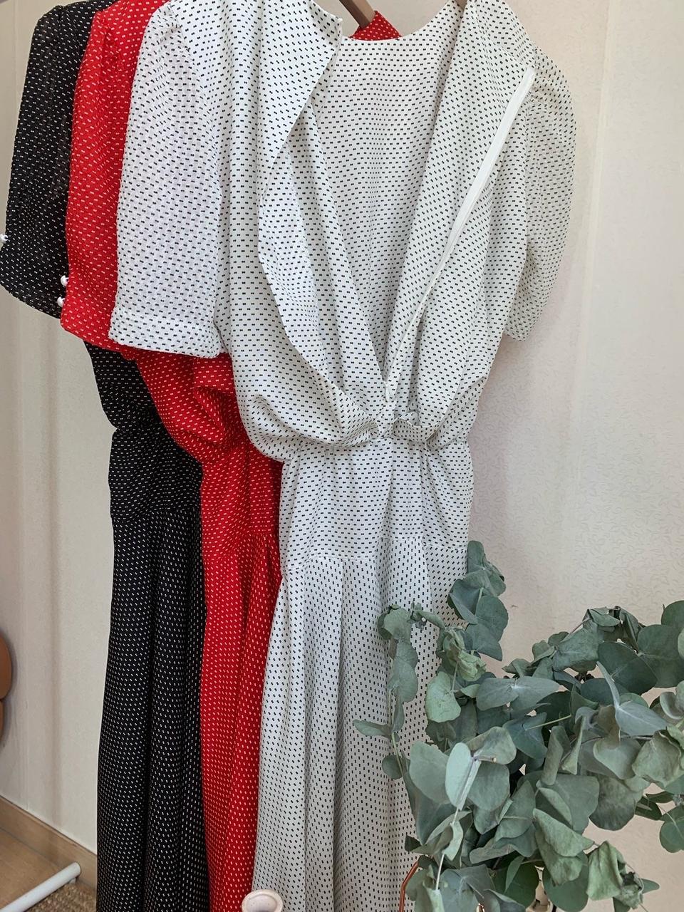 빈티지 도트 여름 원피스