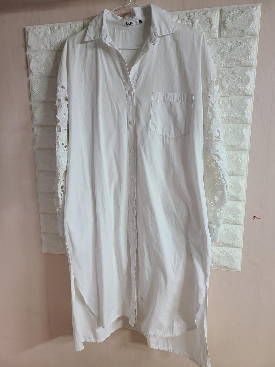 LAP 셔츠 롱원피스