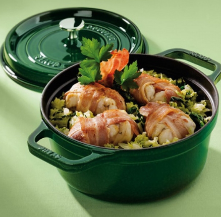 스타우브 원형냄비 22CM 바질그린