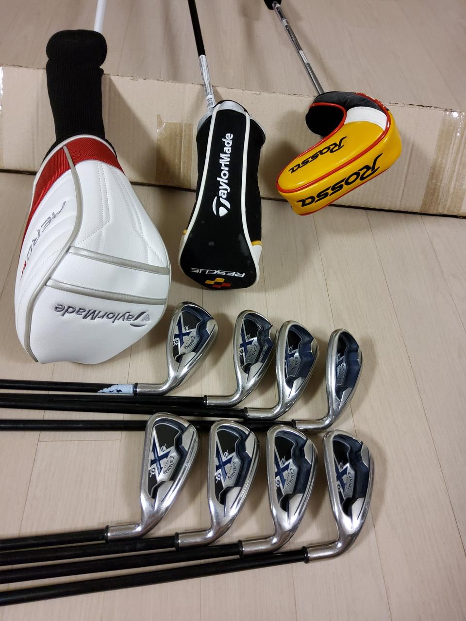 남성용 캘러웨이 테일러메이드 조합 골프채 세트