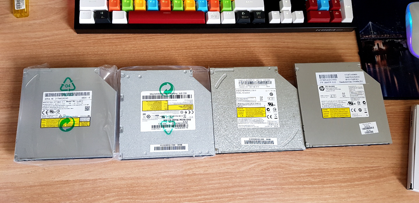 노트북 ODD DVD콤보 9미리 3장 12미리 1장 (장당 만원)