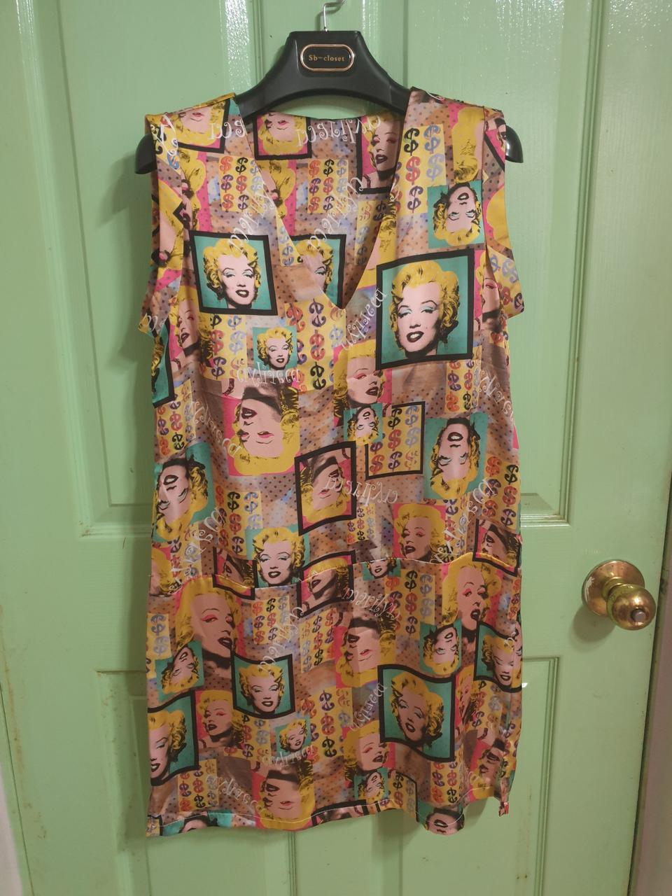 수입 유니크한 마릴린 먼로 빈티지 원피스