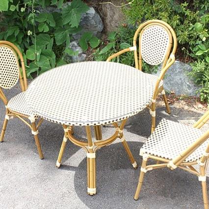 새상품 최고급 라탄 테이블 야외용테이블 야외의자 야외체어