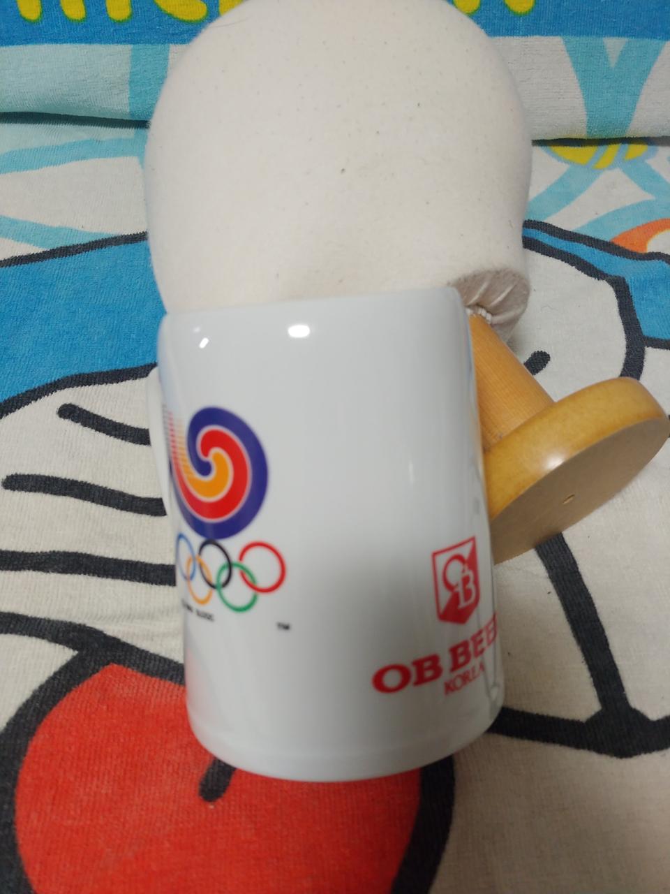 레트로)88올림픽 기념 (500CC)맥주 머그컵 오비맥주컵.송파산대