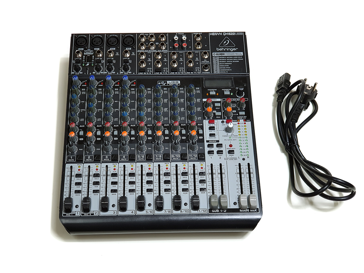 베링거 믹서 XENYX QX1622USB 이펙터내장