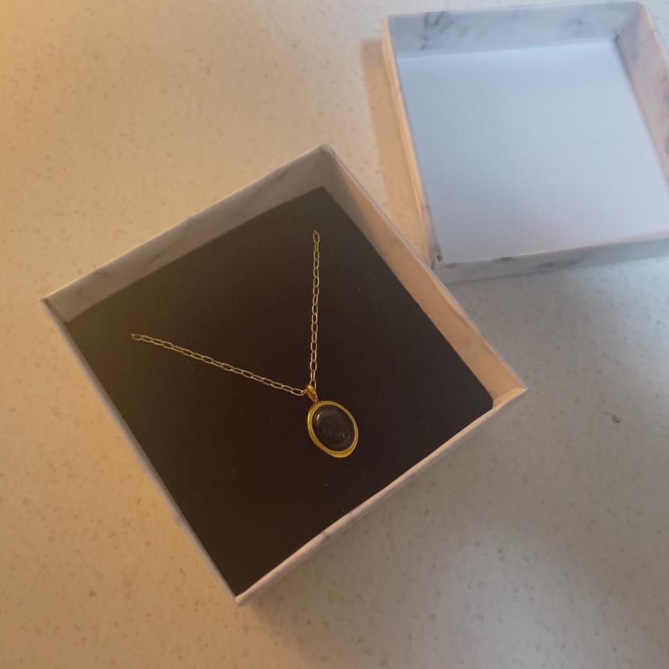 써지컬스틸 블랙켓츠아이 목걸이