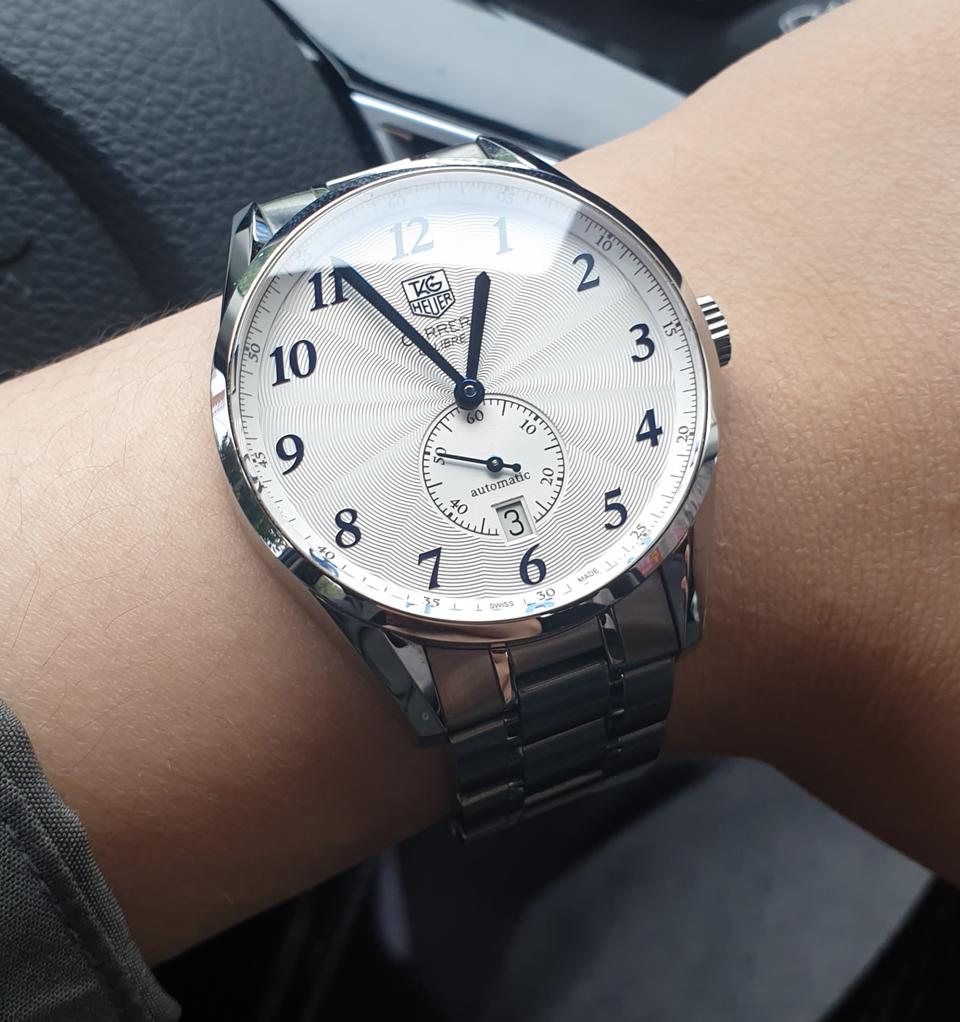 태그호이어 까레라6 헤리티지 블루핸즈 오토