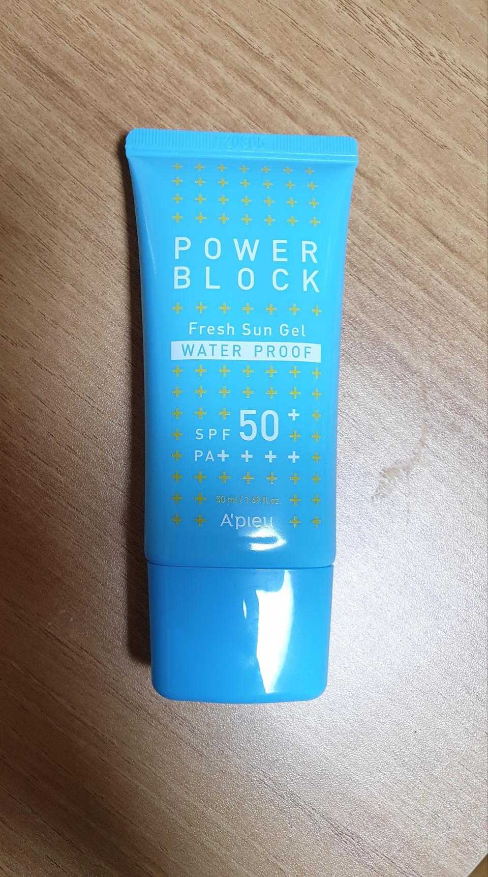 어퓨 파워블록 선 젤 spf50 PA++++