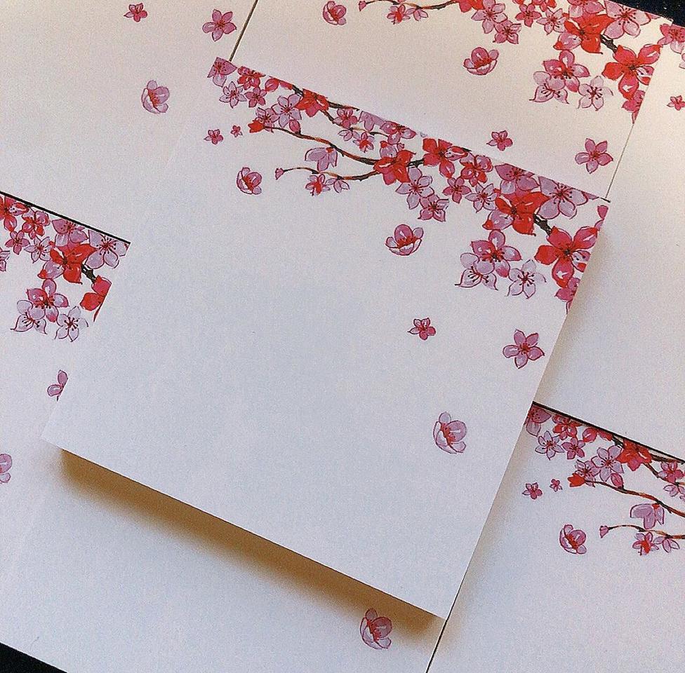 벚꽃 떡메모지 ver.1