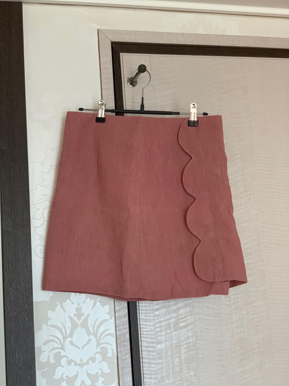 인디핑크 린넨 스커트 28-29