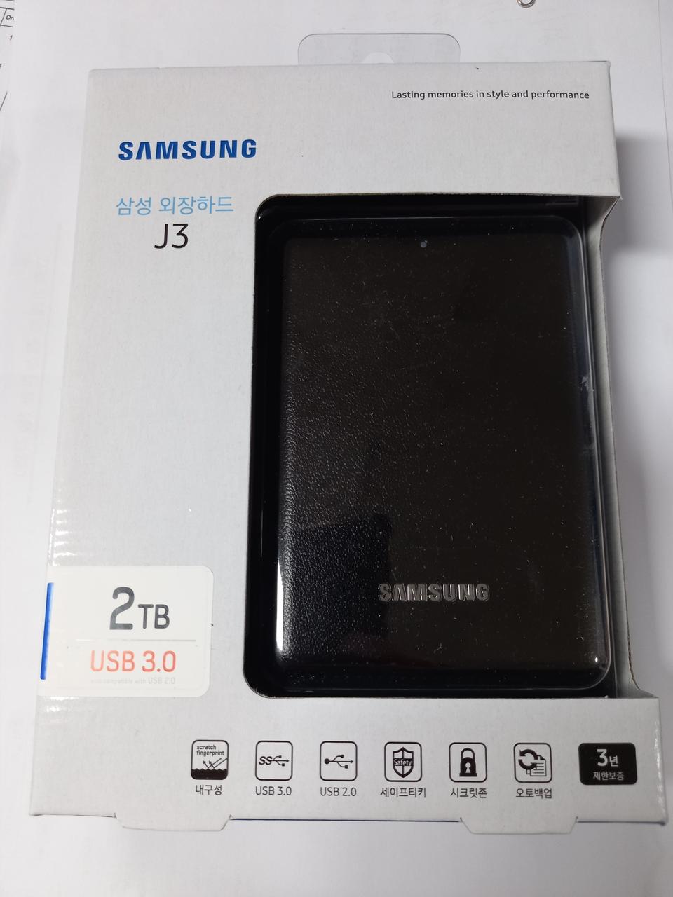 외장하드 J3  2TB