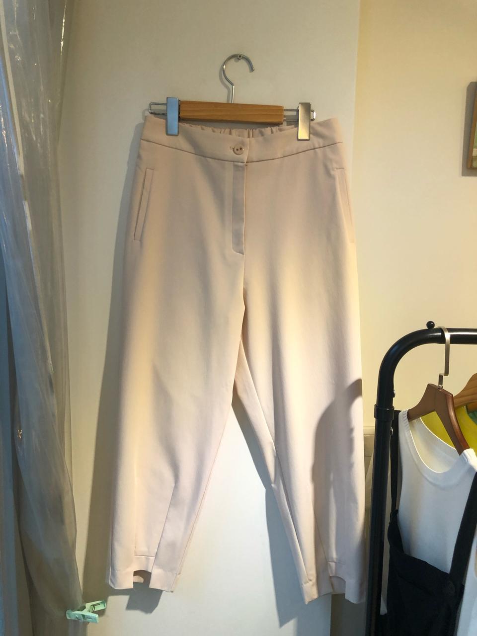새상품 세일 밴딩 슬랙스 바지 아이보리 정장 팬츠 기본