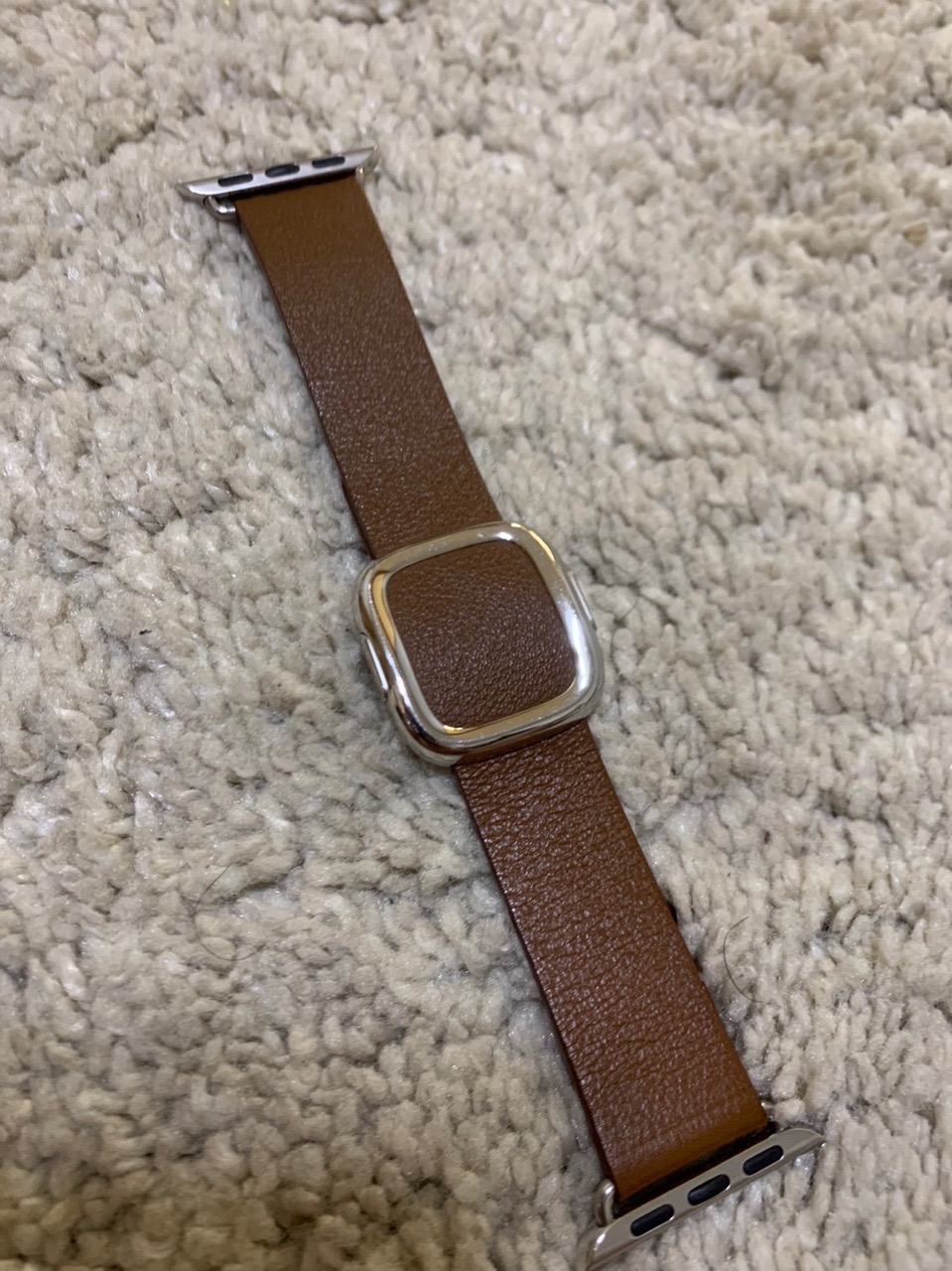 애플워치 애플 38mm 40mm 새들브라운 레더 모던버클 L사이즈