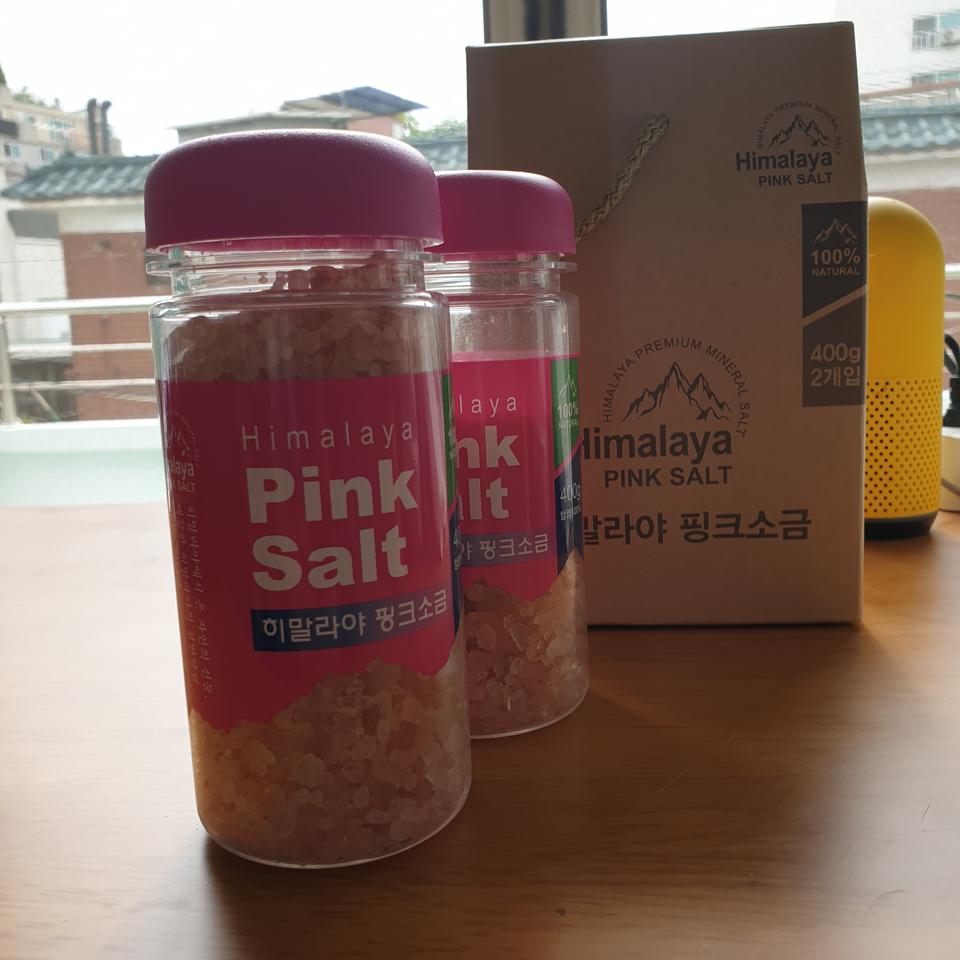 히말라야 핑크솔트2통세트(전체800g),암염,핑크소금