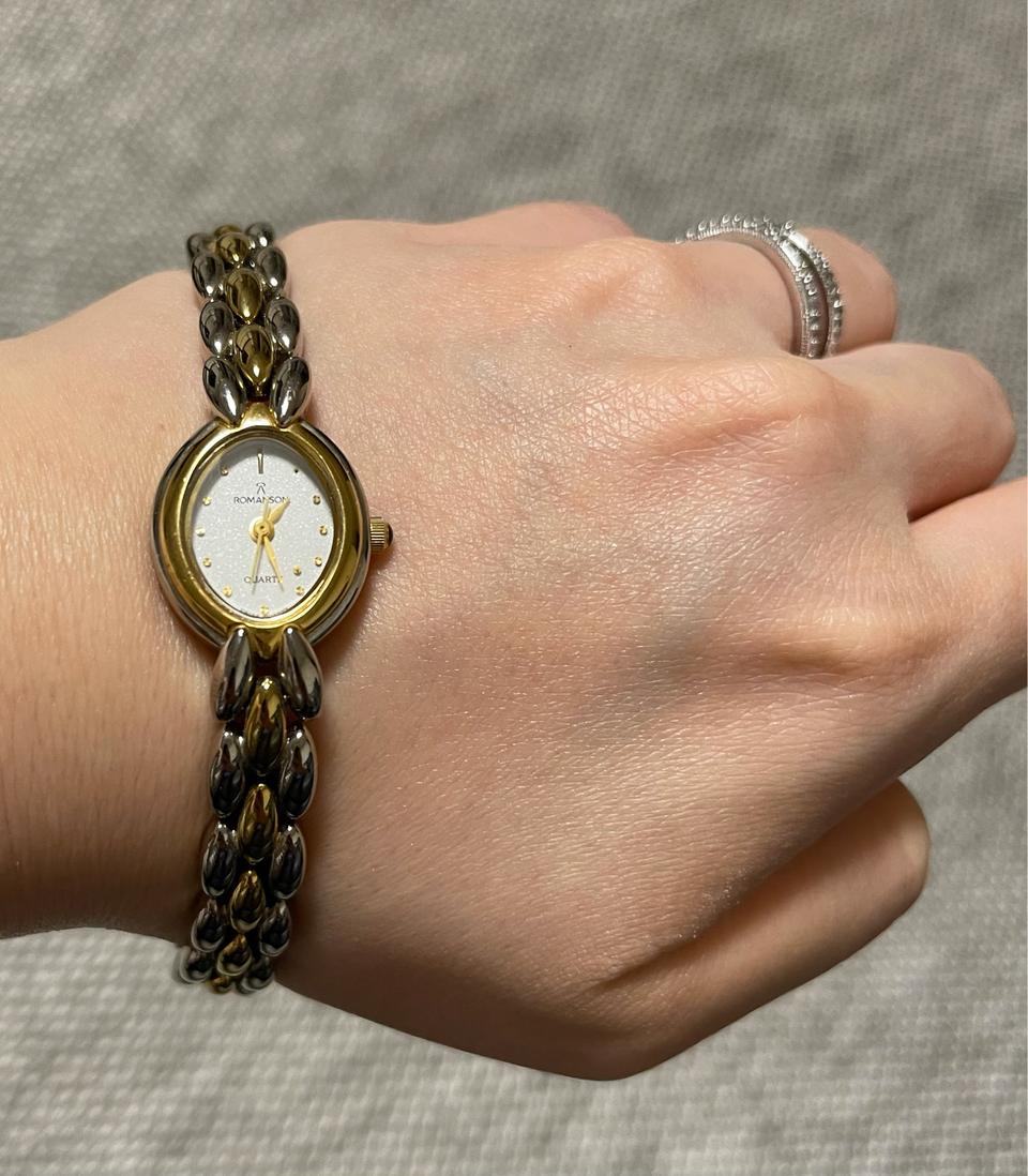 [ROMANSON] 로만손 펄샤인 버블체인 슬림 메탈 시계