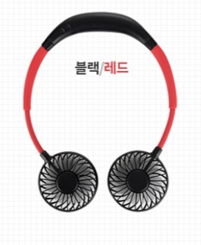 (새상품)넥밴드선풍기 휴대용 미니 목선풍기 목걸이 선풍기 LED KC